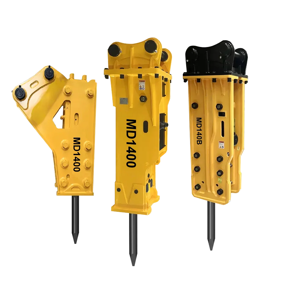 

Heavy Duty Excavator Breaker Attachment Auto Power Regulation Wear Resistant Steel 1 Year Warranty