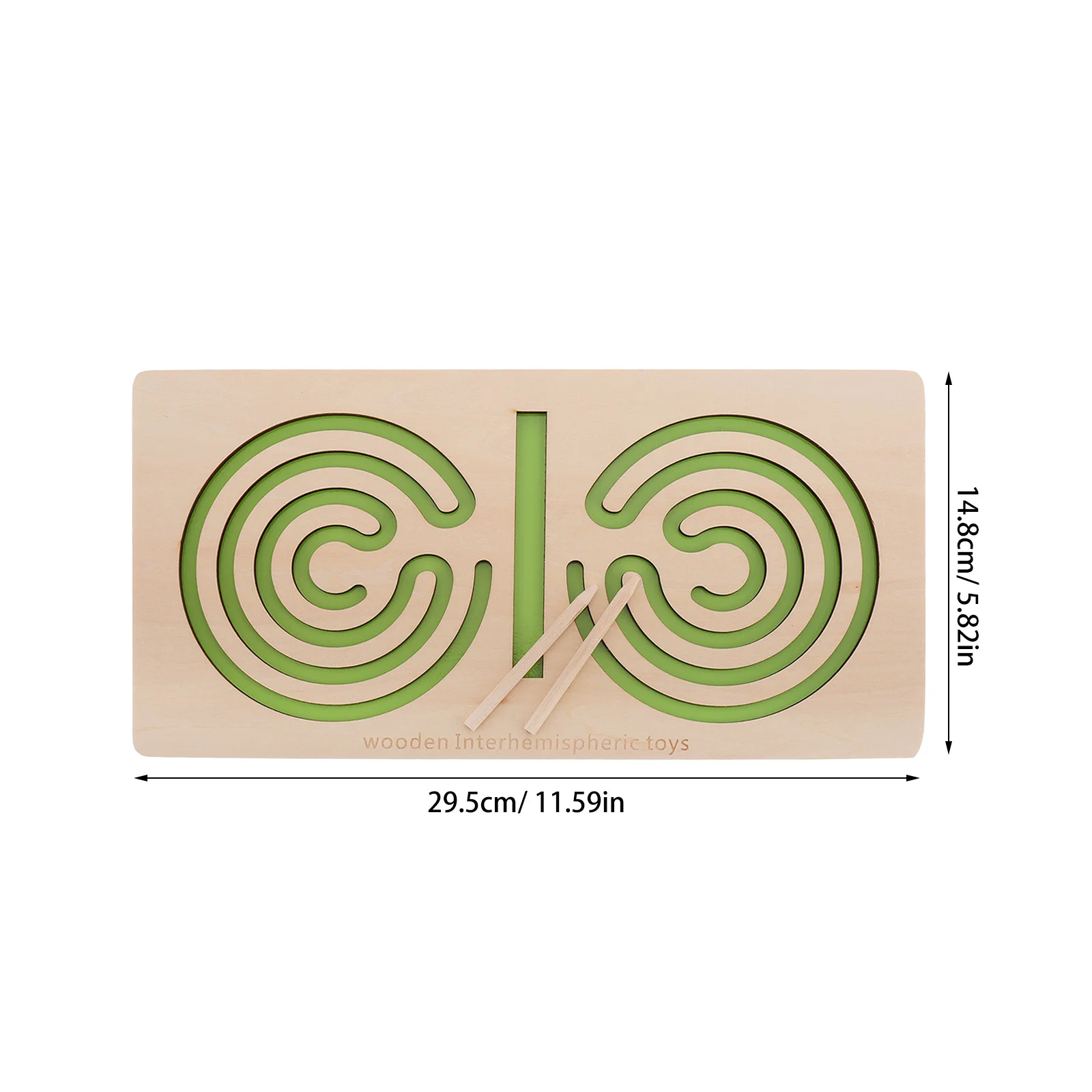 Wooden Maze Puzzle Game Kids Fine Motor Skills Hand-Eye Coordination Brain Teaser Educational Early Learning Handheld Maze Board