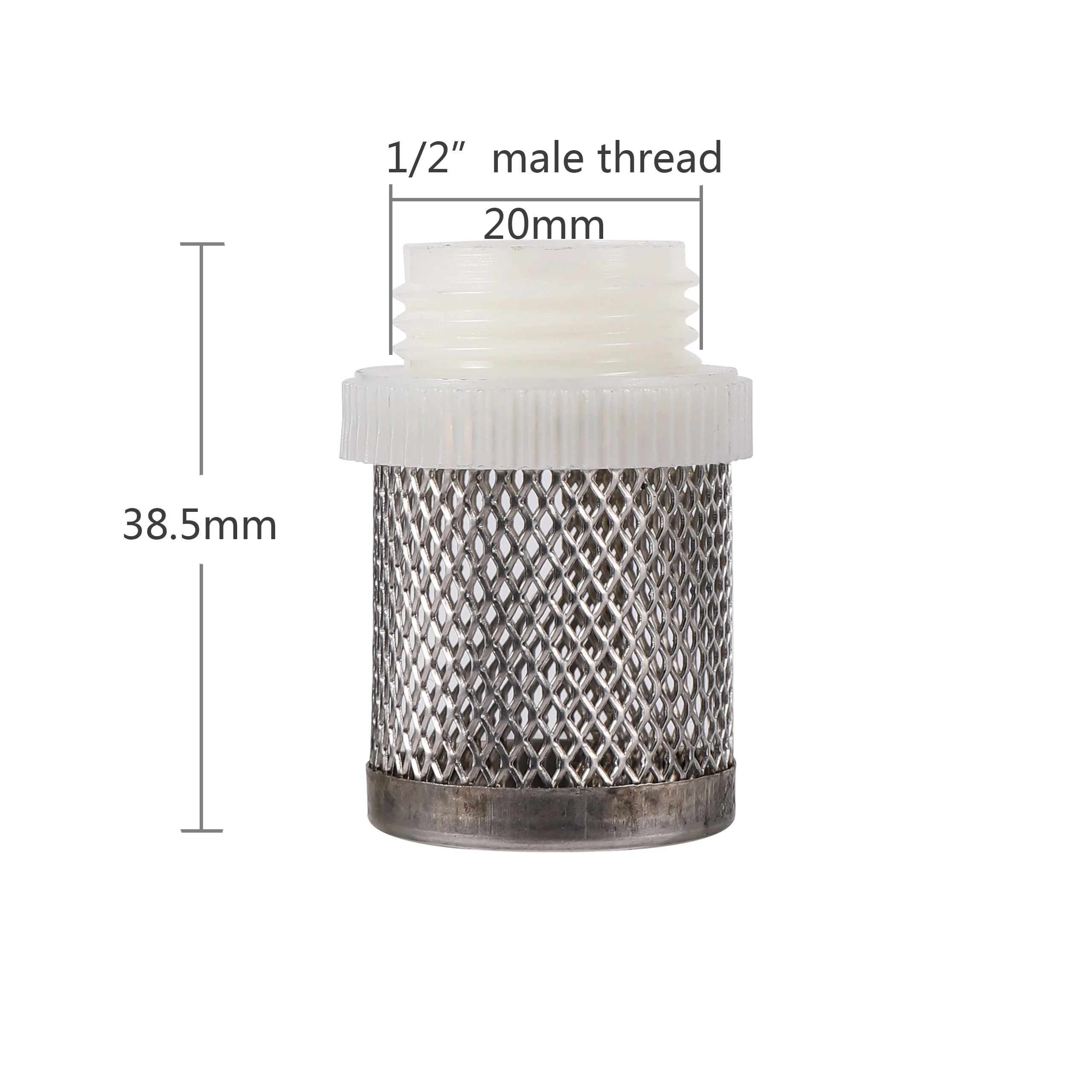 4~20mm Hose Filter Plastic Stainless Steel Mesh Filter Car Wash Tube Garden Irrigation Aquarium Filter  1Pcs