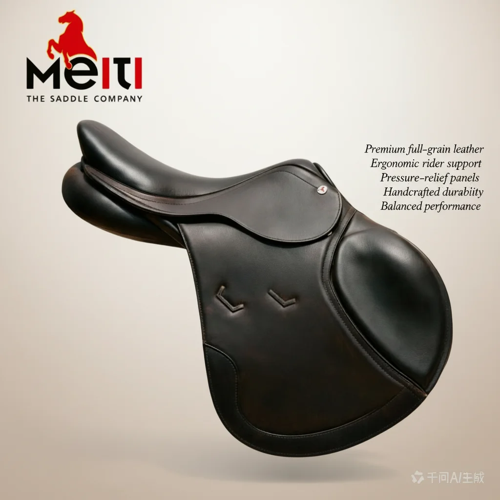 Ultimate Endurance Trail Horse Saddle English Jumping Saddle Blue  Lightweight Secure Fit Breathable Seat