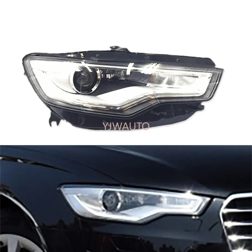 For Audi A6 2013 2014 2015 Headlamp Assembly Car Headlights  with Day Running Lamp Replacement Front Whole Auto Light Assembly