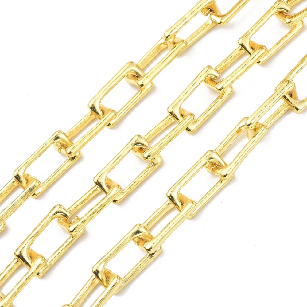 10m/Roll Alloy Heart Rectangle Link Chains Unwelded jewelry accessories for bracelet necklace Ankle DIY making jewelry Findings