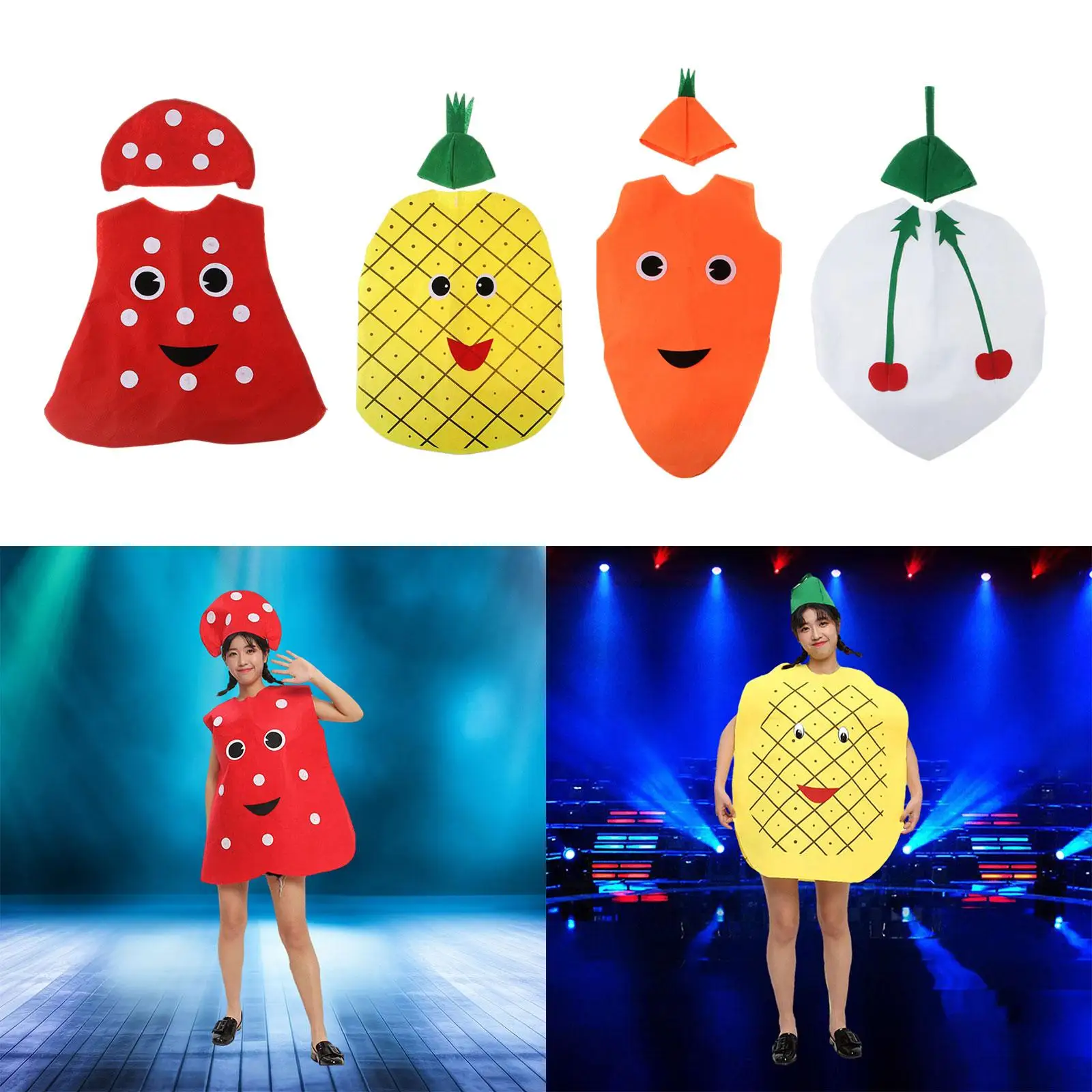 Adults Cosplay Costume Lightweight Women Reusable Cute Dress up for Stage Performance Role Play Halloween Props Themed Party