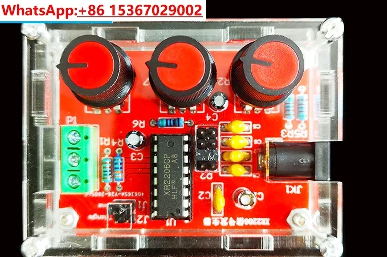 XR2206 Signal Generator DIY Kit 1Hz -1MHz Sine/Triangle/Square Output Signal Generator Module Self Assembly Electronic Component