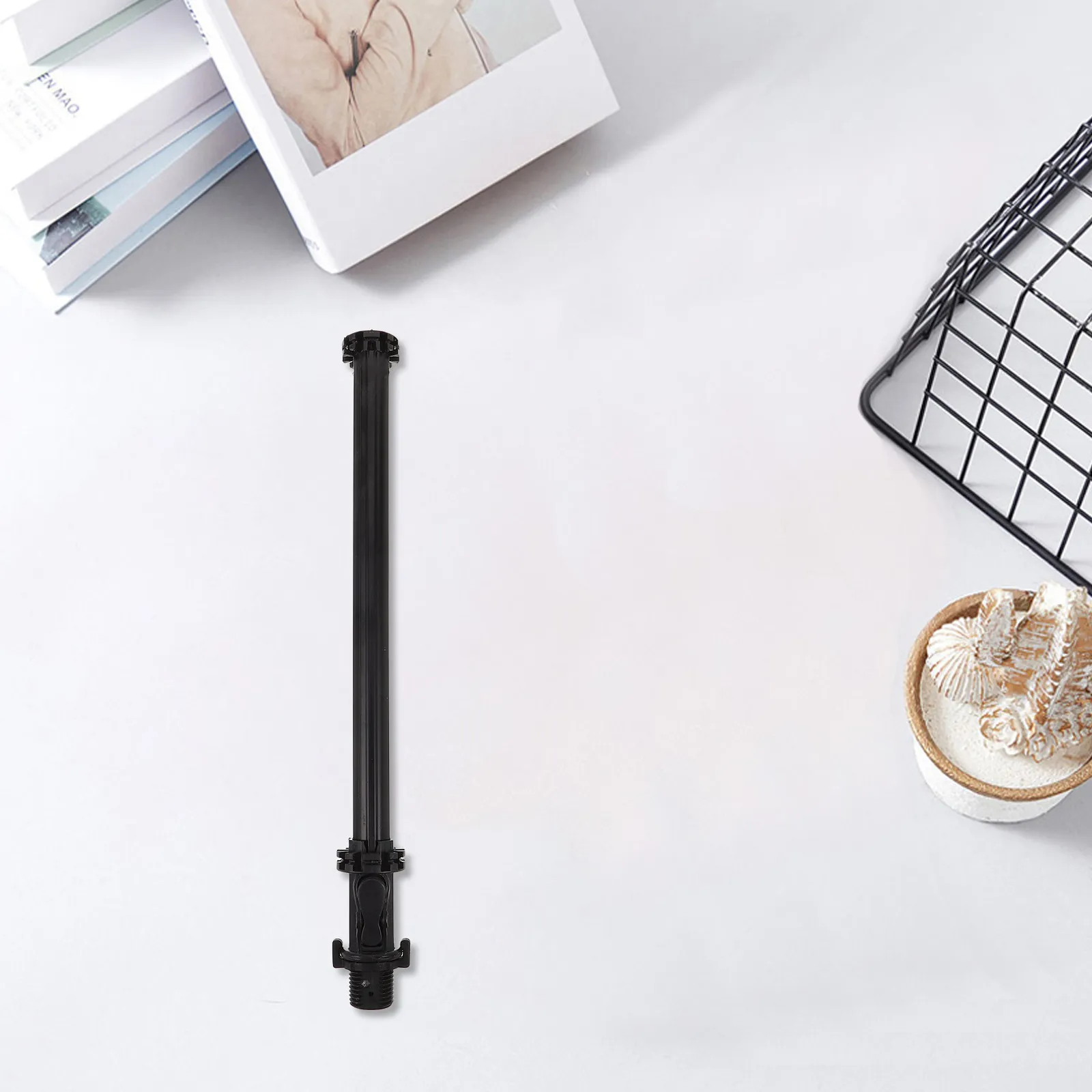 Folding Umbrella Rod Replacement 8 Rib 10 Rib Compatible Metal Shaft Handle Pole for Rainy Days Travel Commuting Repair Kit