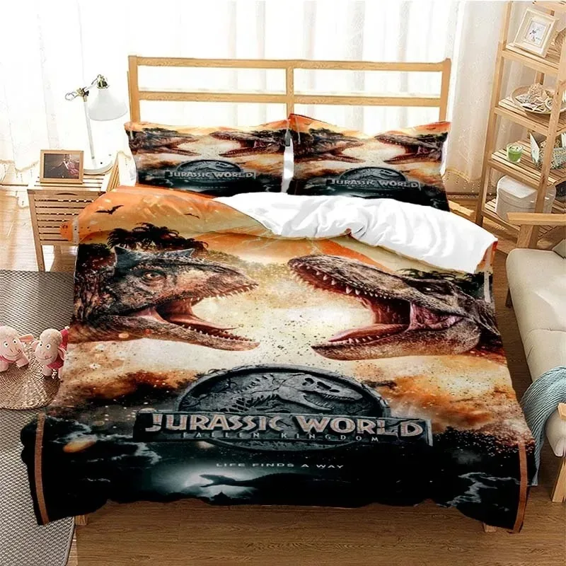 

Jurassic Park Duvet Cover Set Dinosaur Bedding Sets Comforter Cover Set Single Twin Full Queen Size Youth Aldults Girl Boys Gift