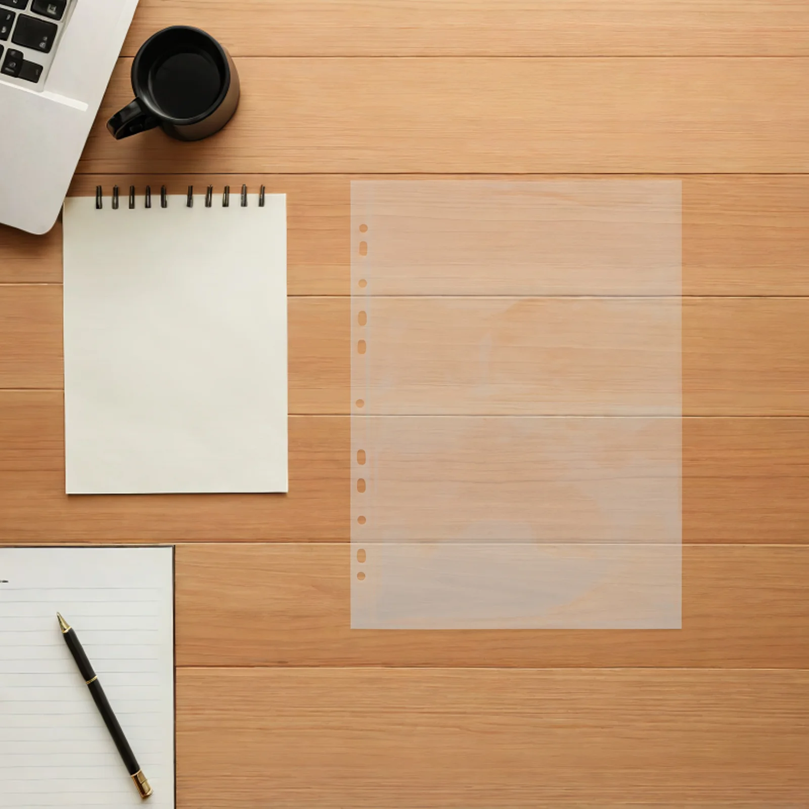 40pcs A4 Album Pages Clear Single-Sided Binder Sleeves For Stamp Collecting Storage Sheets Stamp Collection Album Pages Stamps