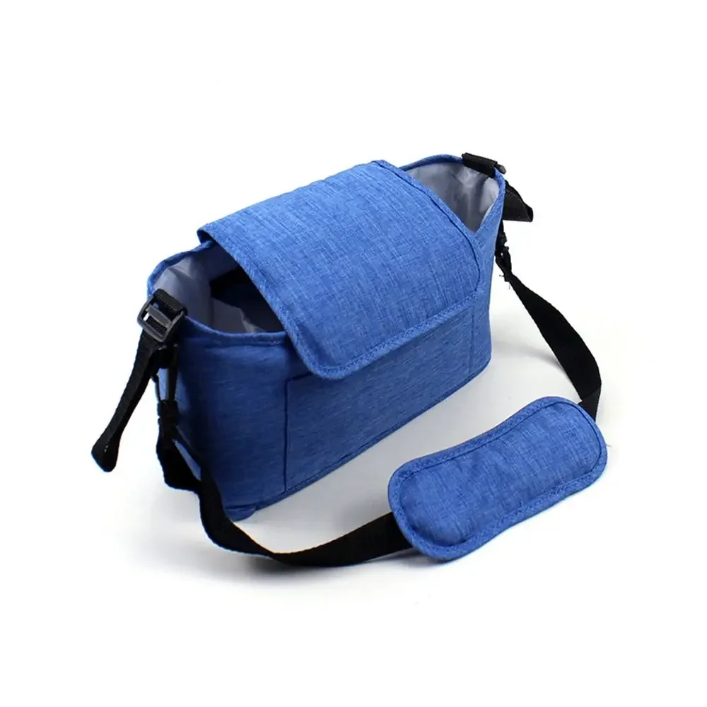 Stroller Bag Baby Diaper Mummy Bag Large Capacity Stroller Organizer Cup Holder Feeding Bottle Stroller Accessories Hanging Bag