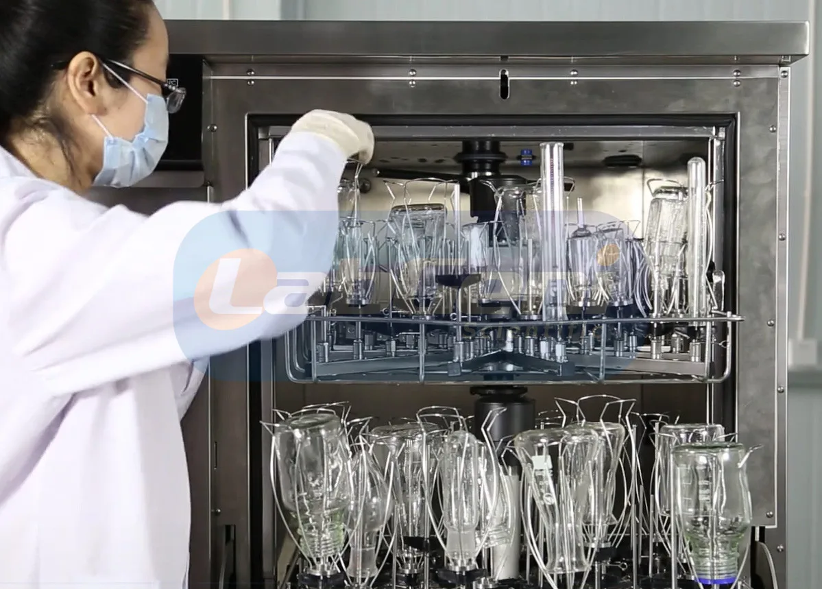 Laboratory Glassware Washer, Cleaning & Sterilizing Machine with Drying Function