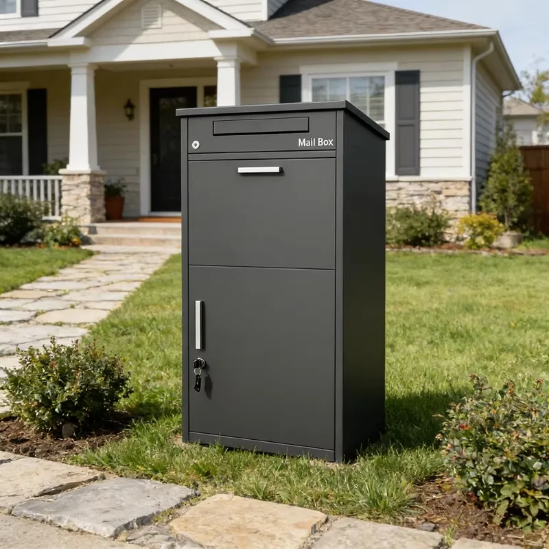 Lockable Freestanding Durable 400 Capacity Mail Wall Mounted Delivery Box