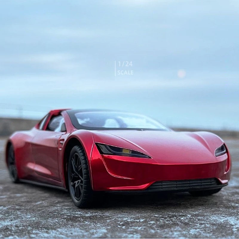 

1:24 Roadster Convertible Supercar Alloy Diecasts & Toy Vehicles Metal Toy Car Model Sound and light Collection Kids Toy