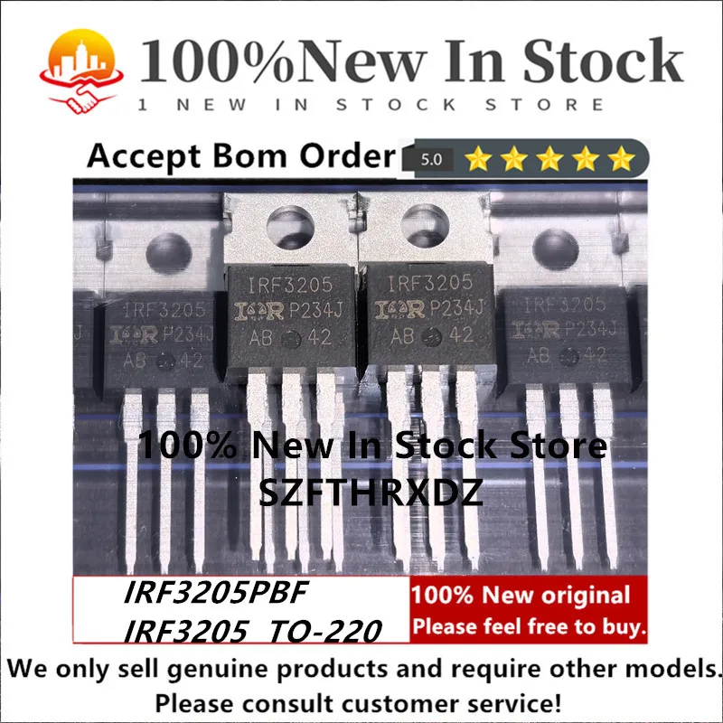 SZFTHRXDZ 100% NEW ORIGINAL IRF3205PBF TO-220 IRF3205 TO220 MOSFET 55V 110A