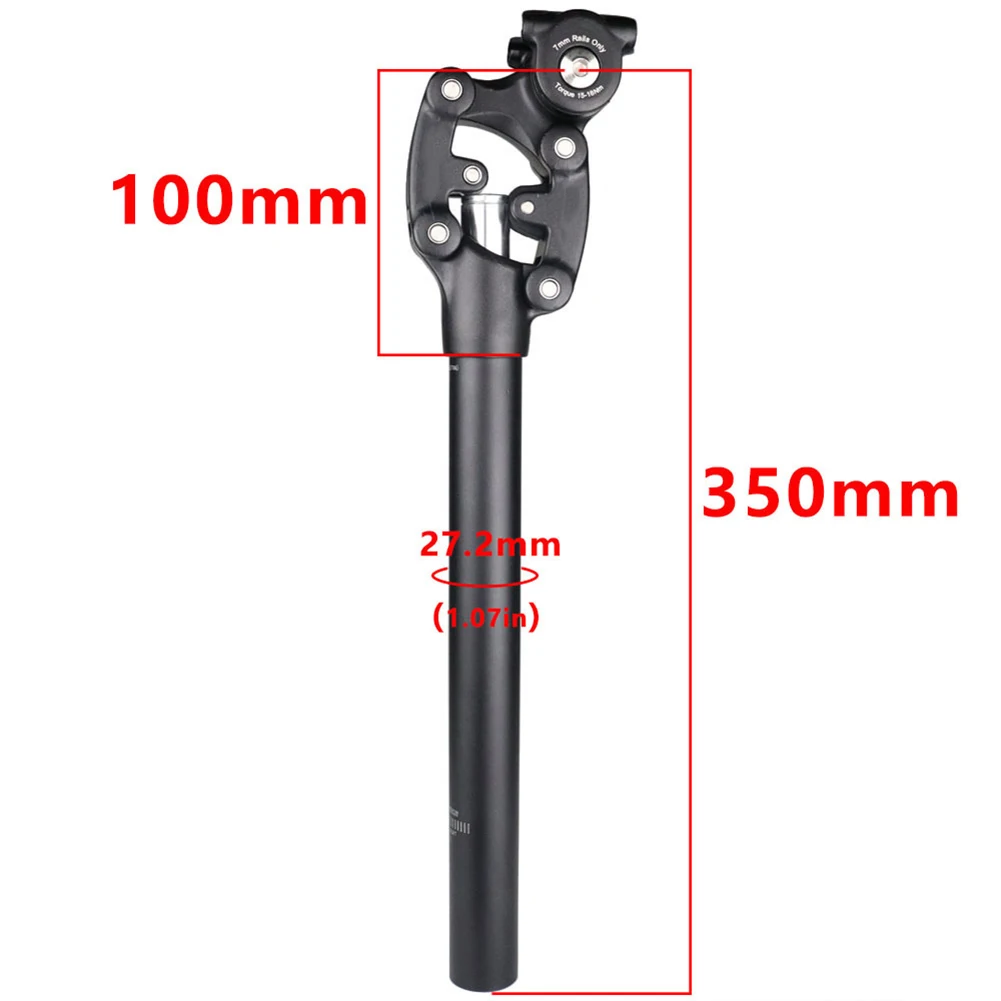 

Seat Post Suspension Seat Post 25MM Backward Distance 50MM Shock Absorbing Travel Anodized Black Anodized Silver Mountain Bikes