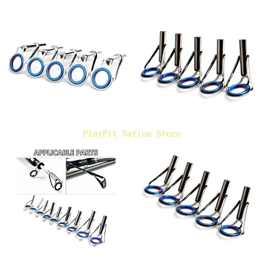 

242F 9 размеров направляющая насадка для удочки верхнее кольцо круг ремонтный комплект рыболовные аксессуары