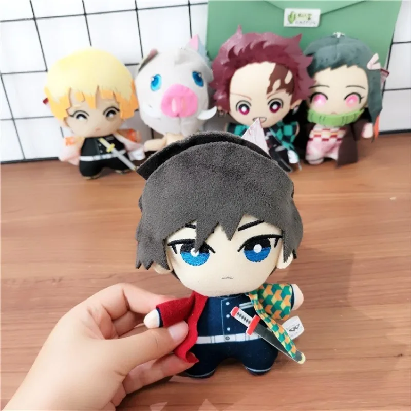 Peluche de la série Anime Demon and Slayers, personnages de dessins animés, Kamado Tanjirou, Hashibira Inosuke, jouet en peluche, pendentif