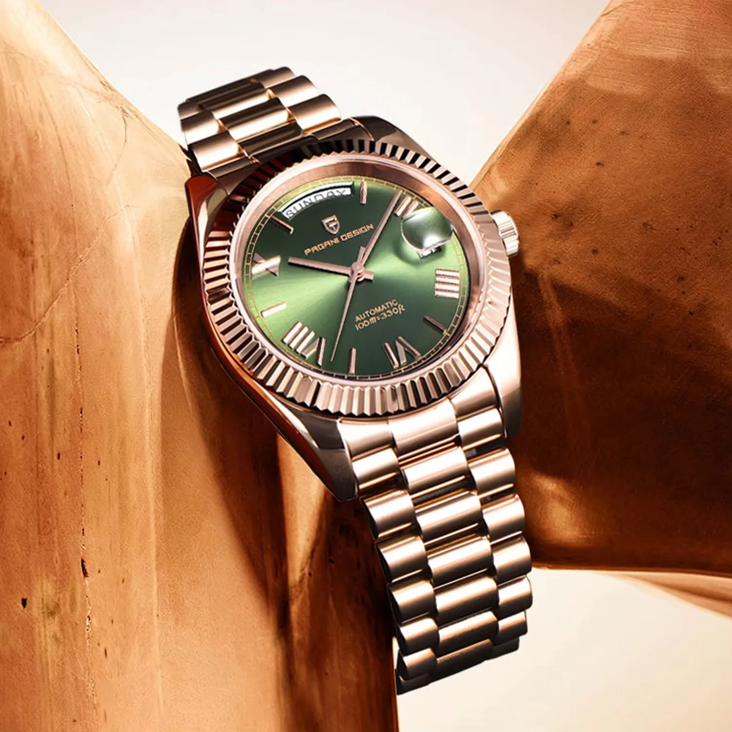 

Новые мужские часы PAGANI DESIGN DD36 из розового золота, 2026 года, роскошные механические автоматические часы для мужчин, с датой, водонепроницаемые, с сапфировым стеклом AR