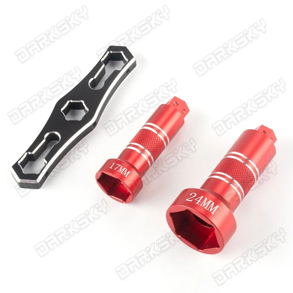 PYFORE 17MM 24MM Sechskantmuttern-Steckschlüssel-Werkzeuge für 1/5 1/6 1/8 RC Modellauto Monster Truck Crawler Räder Reifen Schraubenschlüssel Werkzeuge Zubehör – Detail 10