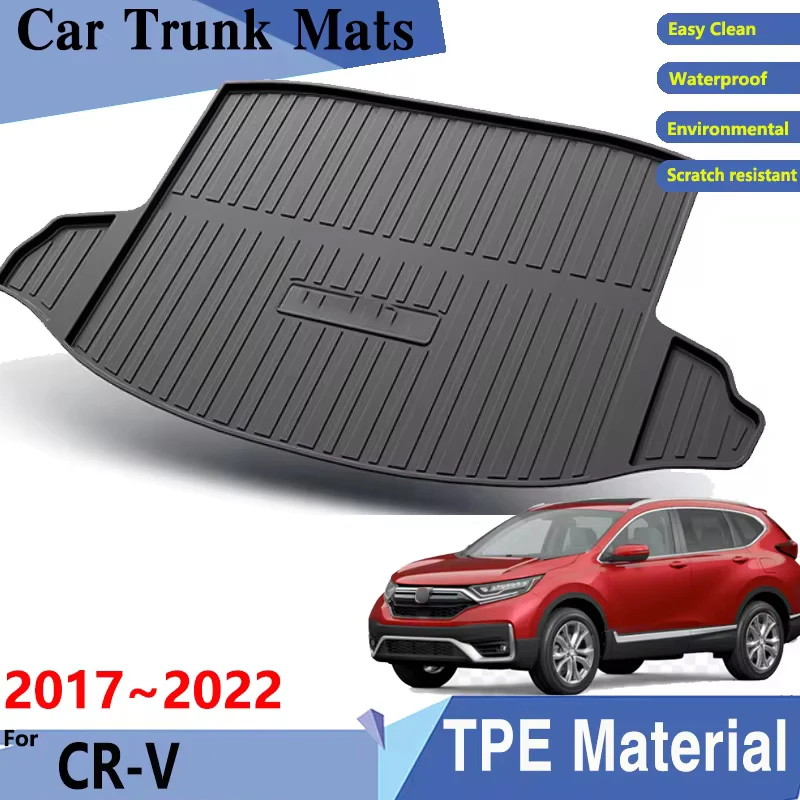 

Car Trunk Mats For Honda CR V Accessories CRV Breeze Fuel Version 2017~2022 MK5 Car Rear Cargo Tray Trunk Rear Pads Accessories