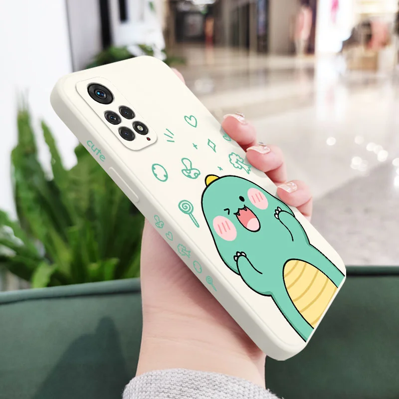 Cute Dinosaurs Phone Case For Xiaomi Redmi Note 14 13 12 11 11S 11T 10 10A 10T 10S 9T 9 8 7 Pro Plus 10C 9A 9C 9T 4G 5G Cover image 4