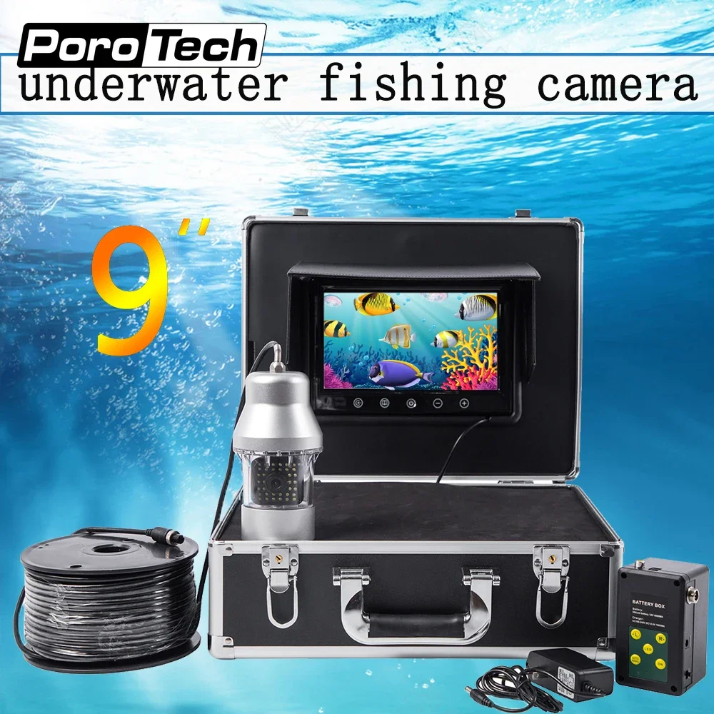 

Infrared Fishing Under Water Camera Equipment Ice Fishing Finder Led Light Dvr 36 LED 1000TVL HD Underwater Video Camera 4500mAh