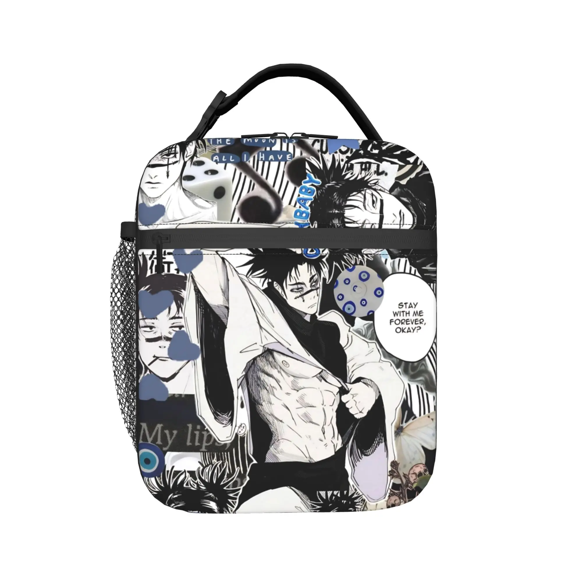 Choso  Insulated Lunch Bag Thermal Bag Reusable,Meal Container Jujutsus Kaisens Anime High Capacity Tote Lunch Box Men Women