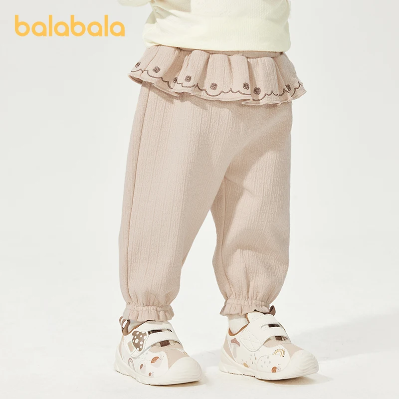 

Balabala Children's Clothing Girls' Trousers Baby Long Trousers 2025 New Spring Version Sweet and Stylish Trousers