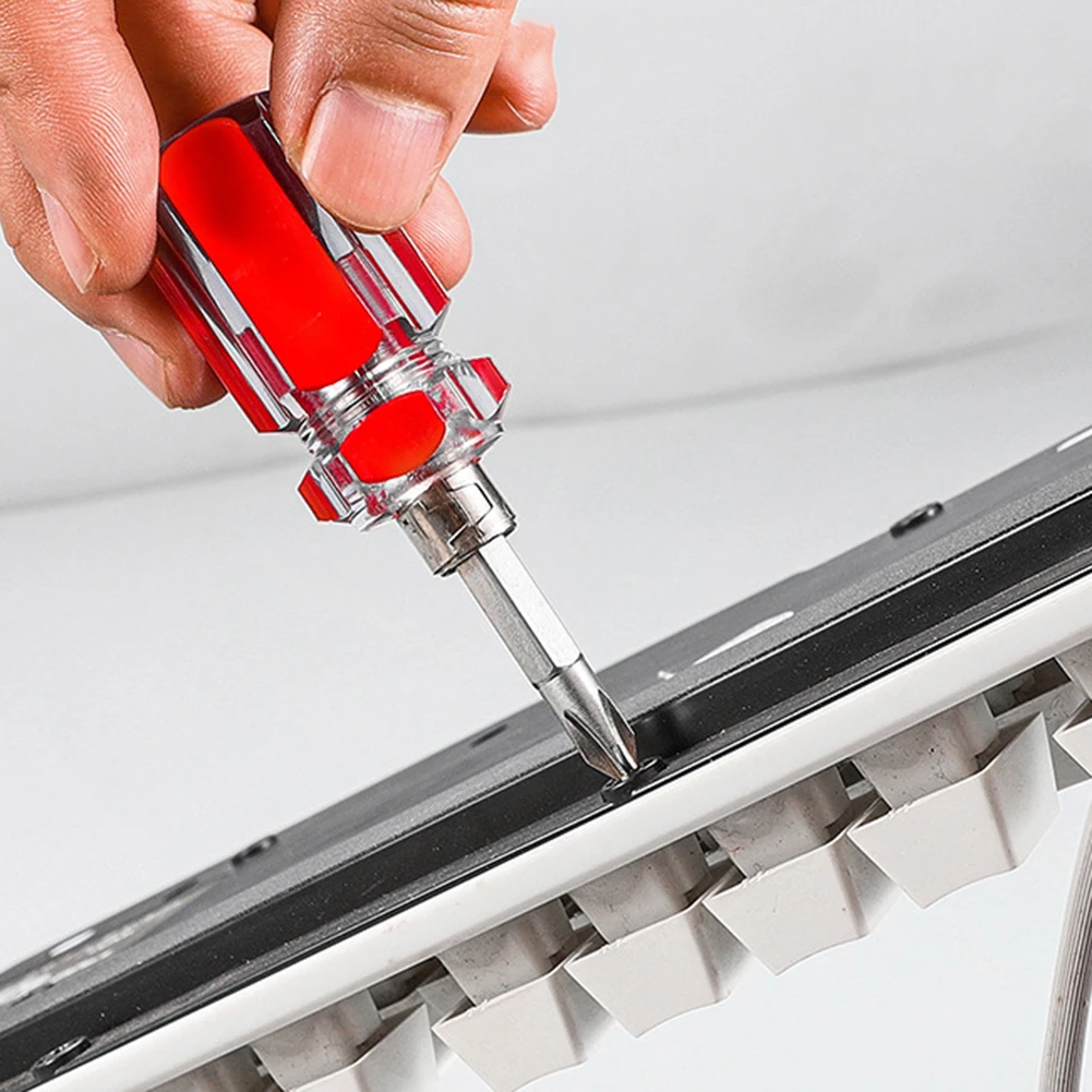 Screwdriver Interchangeable Function Short-Phillips Screwdriver Slotted Impact-Screwdriver Hammer Lat Repair Tool Screwdriver