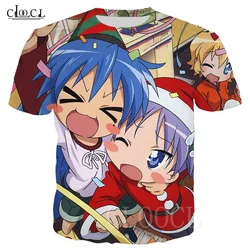 Anime 3D Printed T-shirt Men's and Women's Cartoon Girls Casual Sports Short Sleeve Harajuku Street Loose Comfortable Top