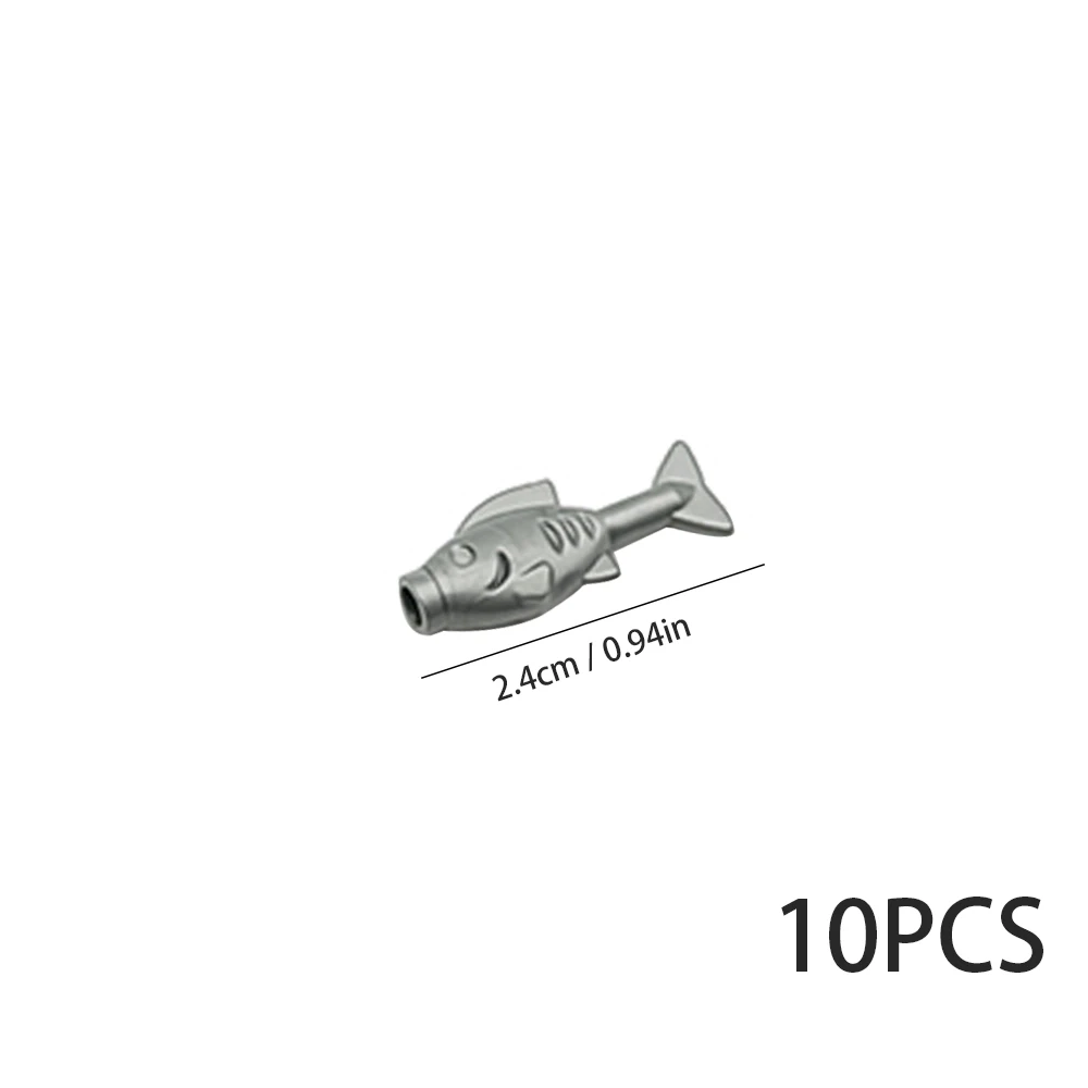 Décennie s de construction de scène de radiateur d'animaux marins pour enfants, accessoires de décoration, jouets éducatifs de bricolage, petits poissons, accessoires MOC, 10 pièces