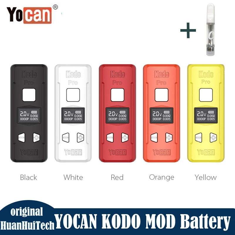 Oryginalny YOCAN Kodo Pro Vape Mod 400mAh bateria 510 gwint regulowane napięcie 10s parownik do elektronicznego papierosa podgrzewania