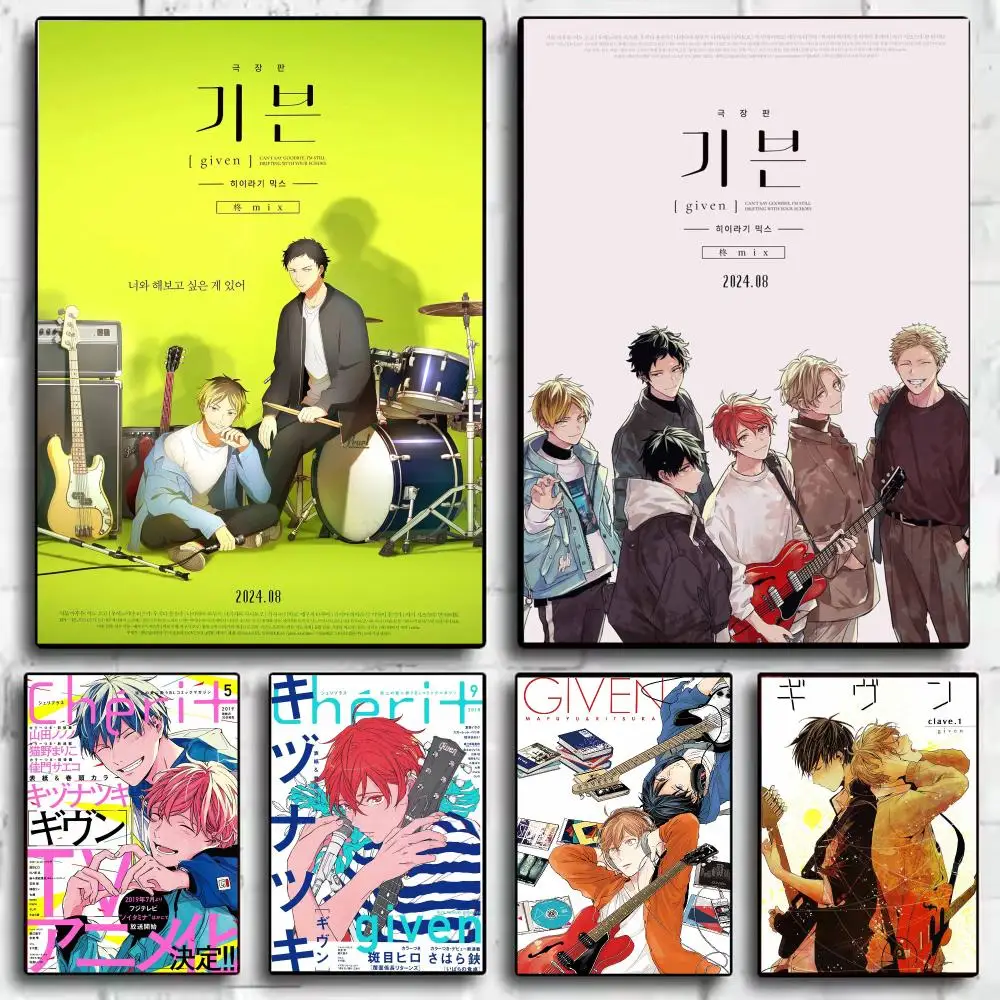 BL Music Anime G-Given Poster Wall Art Print Poster for Bedroom Living Room Home Decor Gift Artwork