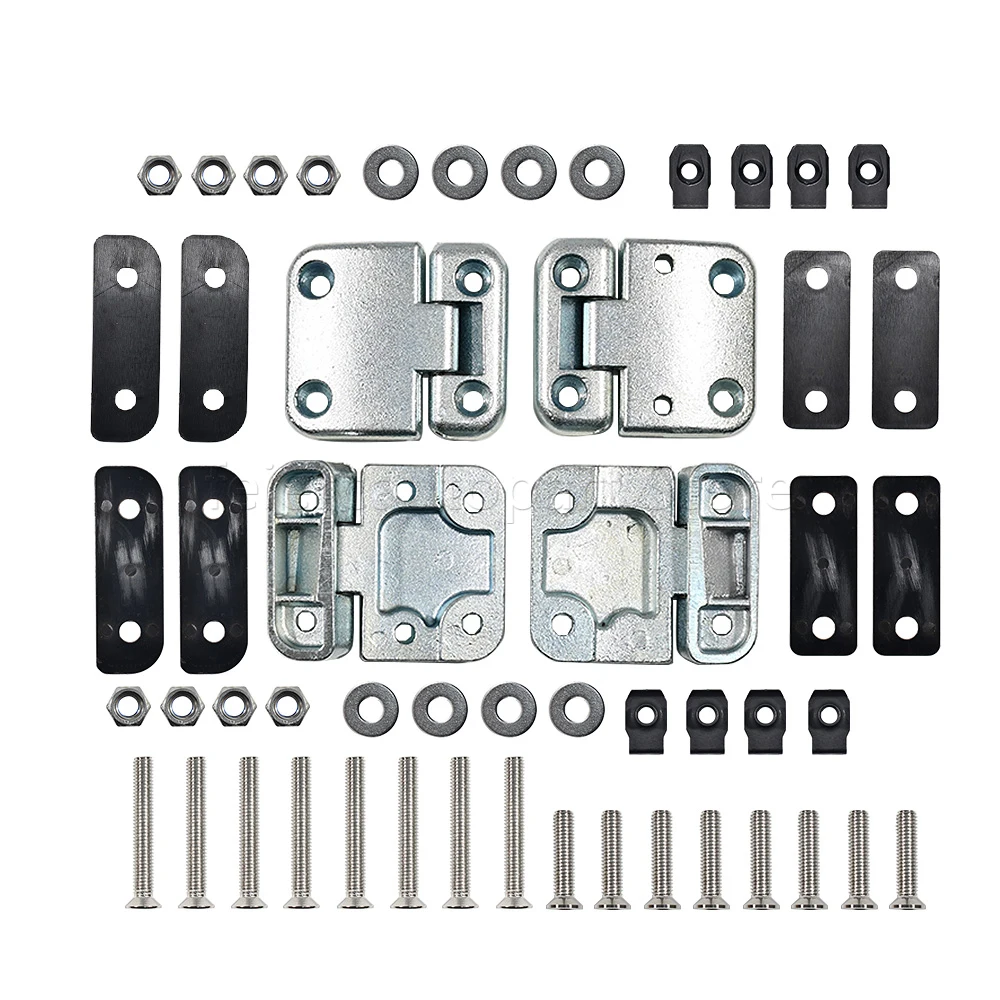 For Land Rover Defender Front Door Heavy Duty Hinge with Stainless Steel Nut Bolt Kit DA1070W LRC1072 Replacement ﻿