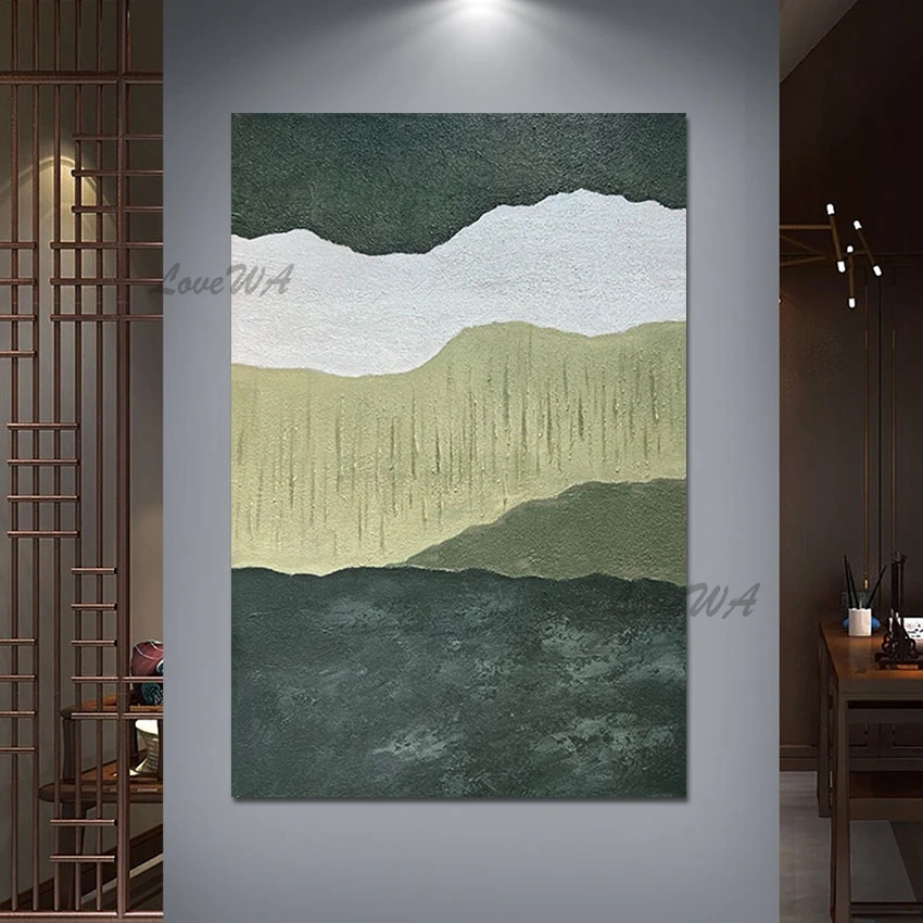 

Simple Abstract Art Texture Beautiful Scenery Wall Painting Unframed Baby Room Wall Decor Modern Picture Canvas Roll Artwork