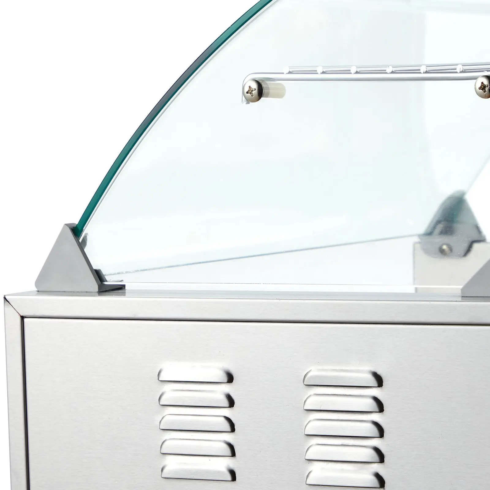 Hot Dog Roller 7 18 Capacity 1050W Stainless Sausage Grill Cooker Machine with Dual Temp Control Glass Hood Acrylic Cover Bun