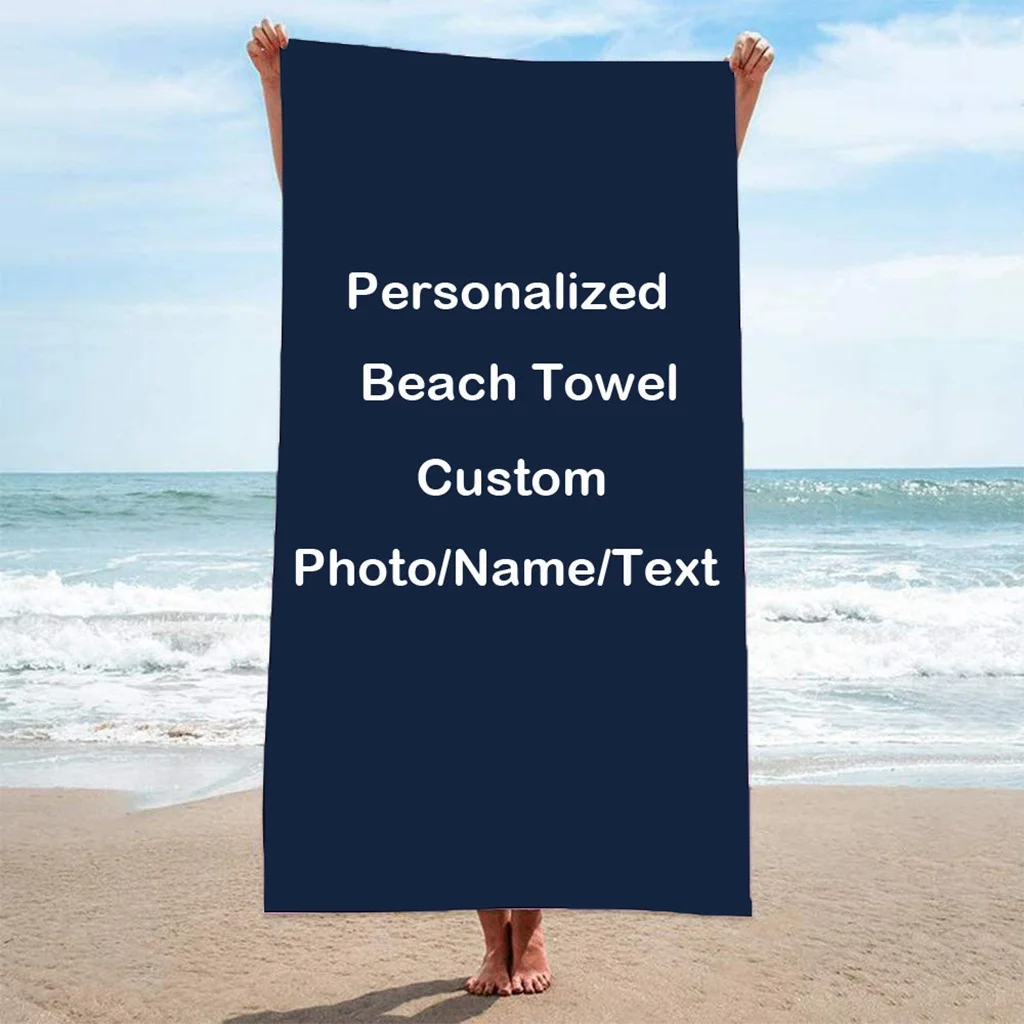 

Personalized Custom Photo Quick Dry Absorbent Beach Towel,Sports Gym Towel,Swim Club,Surf,Travel,Gift,Drop Shipping,Wholesale