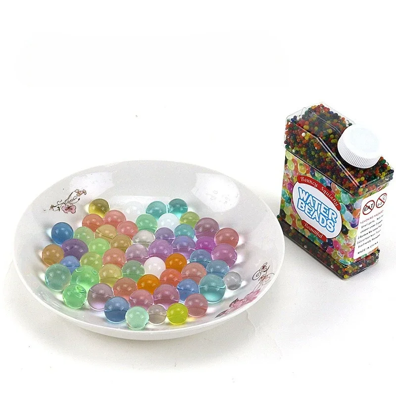 Bola de gel 7-8mm arma de brinquedo balas acessórios verão ao ar livre tiro jogando esporte aquático jogo arma de brinquedo com balas de água