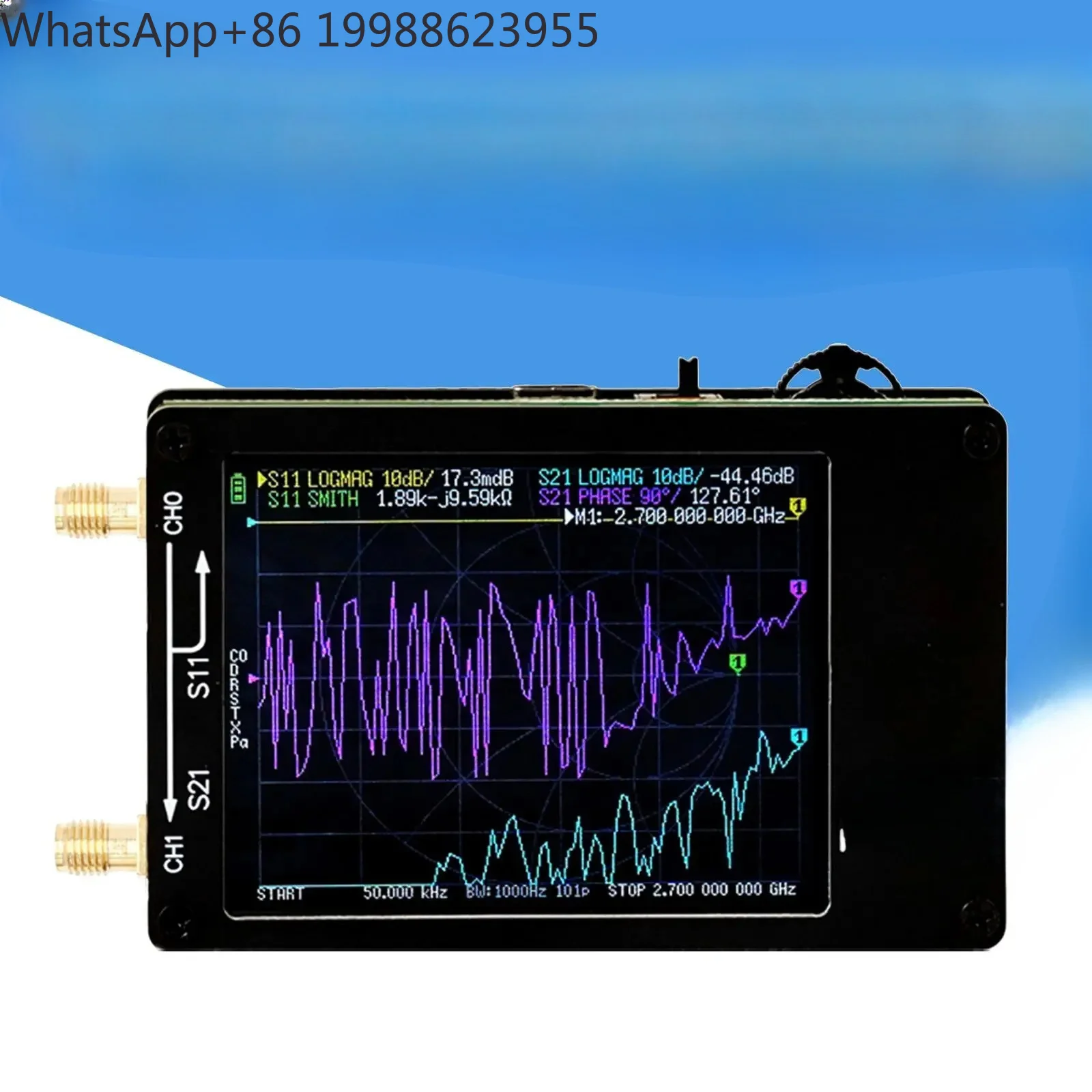 Vector Network Analyzer 50kHz-2.7GHz MF HF VHF Antenna Analyzer