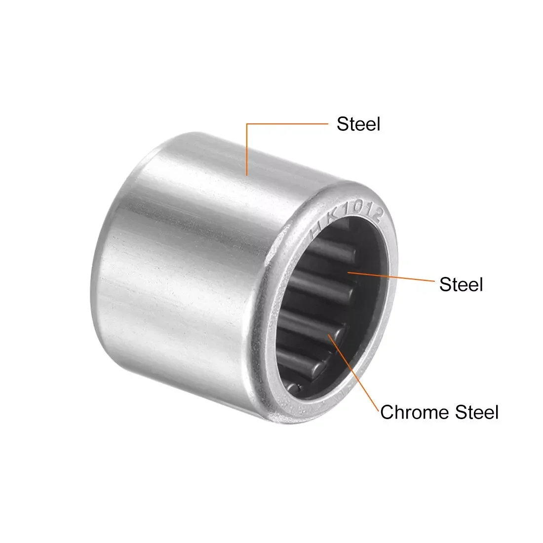 2/5/10Pcs HK Series Needle Roller Bearing Stamped Shell Bearing HK0408(4x8x8) HK0509(5x9x9)~HK1825(18x25x25)Rodamiento de agujas