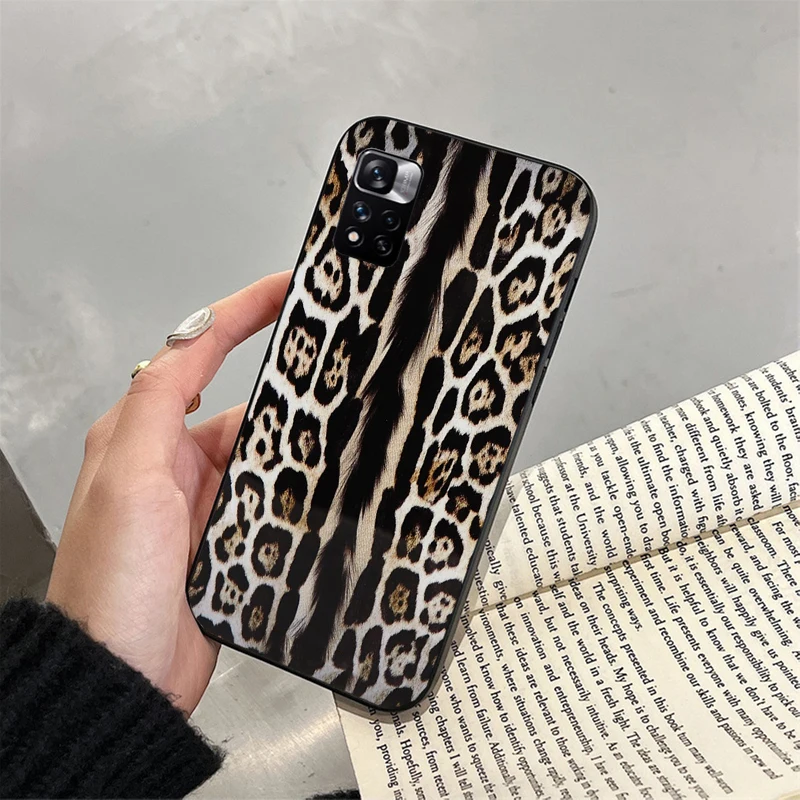 Leopard Phone Case For Xiaomi Redmi note 13 12 Pro 11S 11 10 Pro 10S 12S Redmi 10 9C 13C