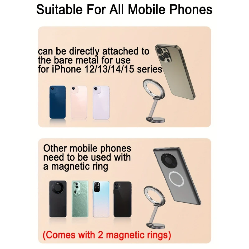 Magnetic Car Mobile Phone Holder 810° Rotation Foldable For IPhone16 15 14 13 12 Pro Samsung Xiaomi Phone Accessories image 5