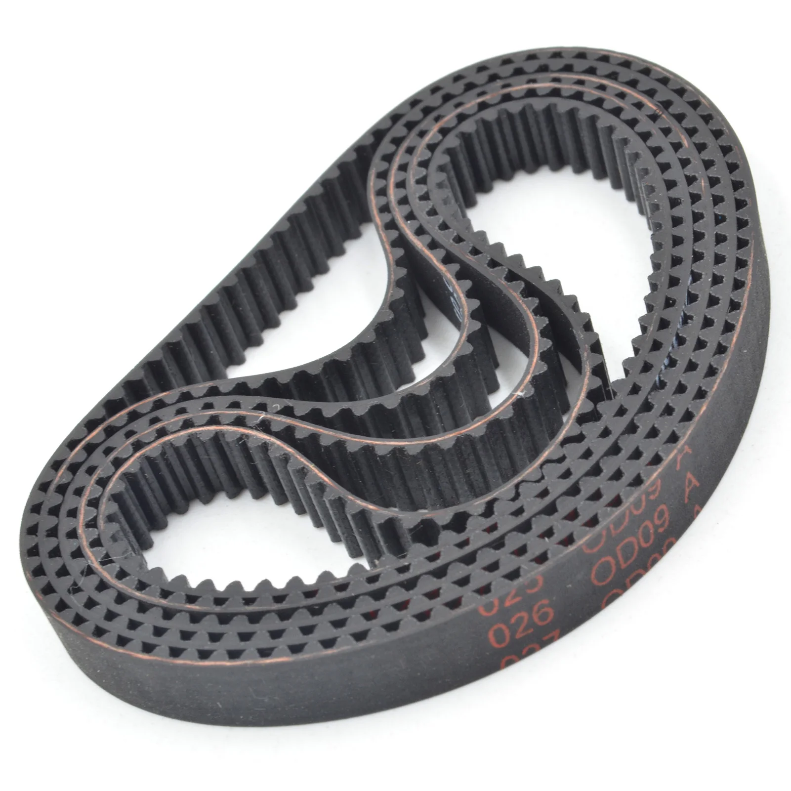 POWGE STS S2M Timing belt Lp=128 130 132 134 136 138 140 142 144 146 148 150 152 154 156 158 160 164 166 168 width 4-20mm Rubber