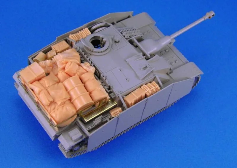 Kit ensamblado de modelo de resina fundida a escala 1/48, juego de almacenamiento STUG.III (sin tanque), sin montar y sin pintar