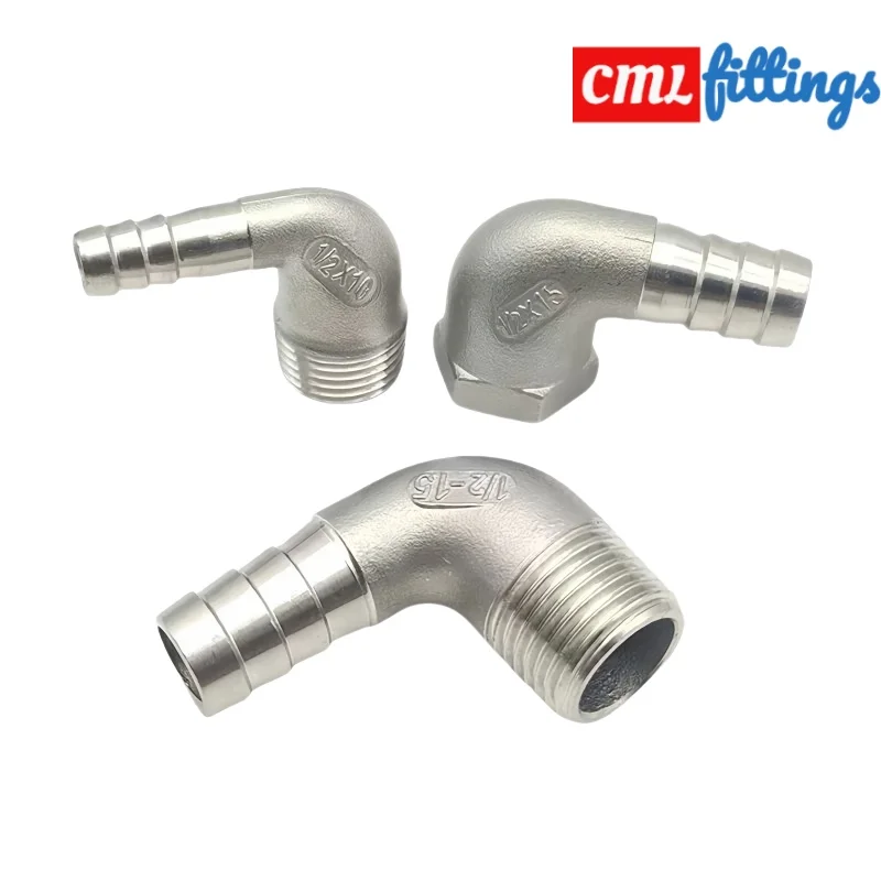 

Нержавеющая сталь 304. 90. ° Колючий коленчатый фитинг — шланг 6/8/10/12 мм с наружной резьбой BSPT 1/8–3/4 дюйма (переходник для трубного соединителя)