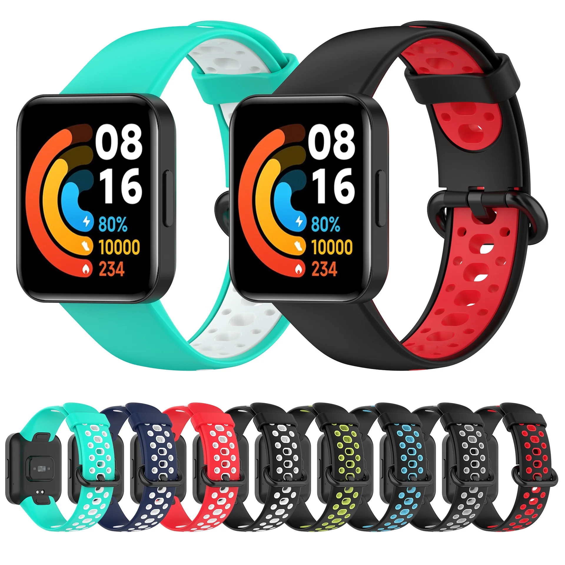 30PCS Watch Strap for Xiaomi Redmi Watch 2 Lite Wristband Smartwatch Silicone Bracelet Watchband