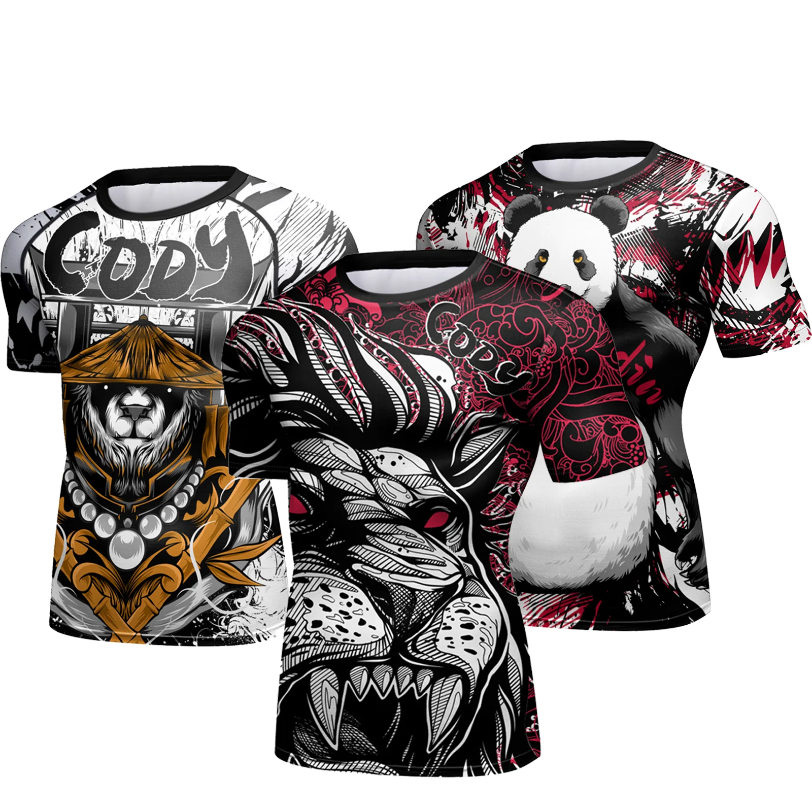 Cody Lundin Men Athletic Clothes Boxing T-shirts Quickly Dry Jiu jitsu gi Rash Guard Custom Sublimation Gym Fitness T-Shirt