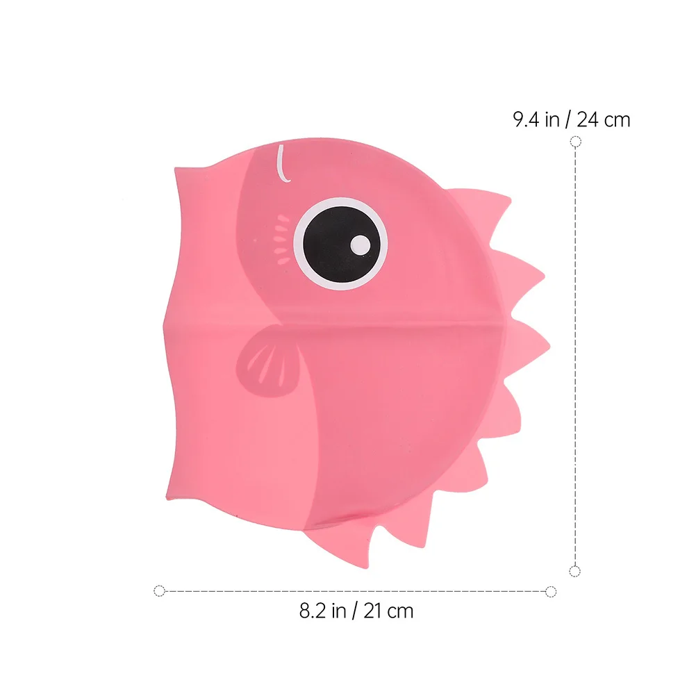 

2pcs Kids Swim Caps Cartoon Swimming Caps For Children Lightweight Stretchy Hair Protection Swim Cap For Pool Beach Use