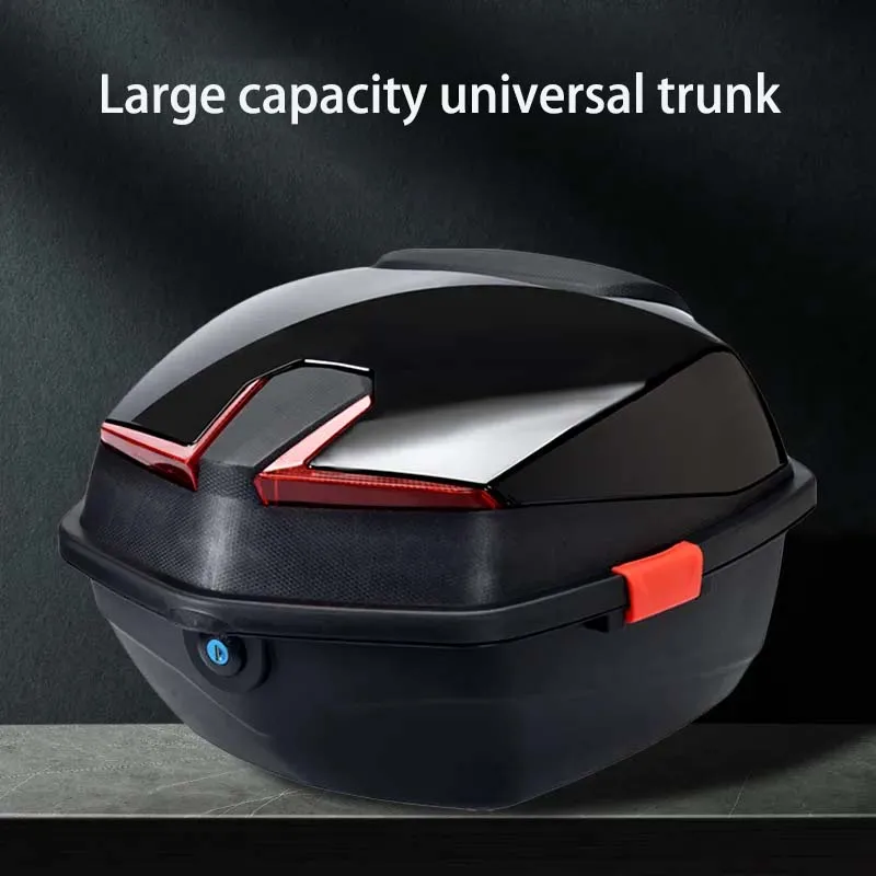 Electric Battery Car Trunk Universal Thickened Large Anti Shake Pedal Motorcycle Storage Box Toolbox Rear Trunk