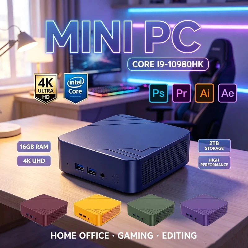Pc Gaming Editing - Kolorowa Kolekcja Mini PC Intel Core