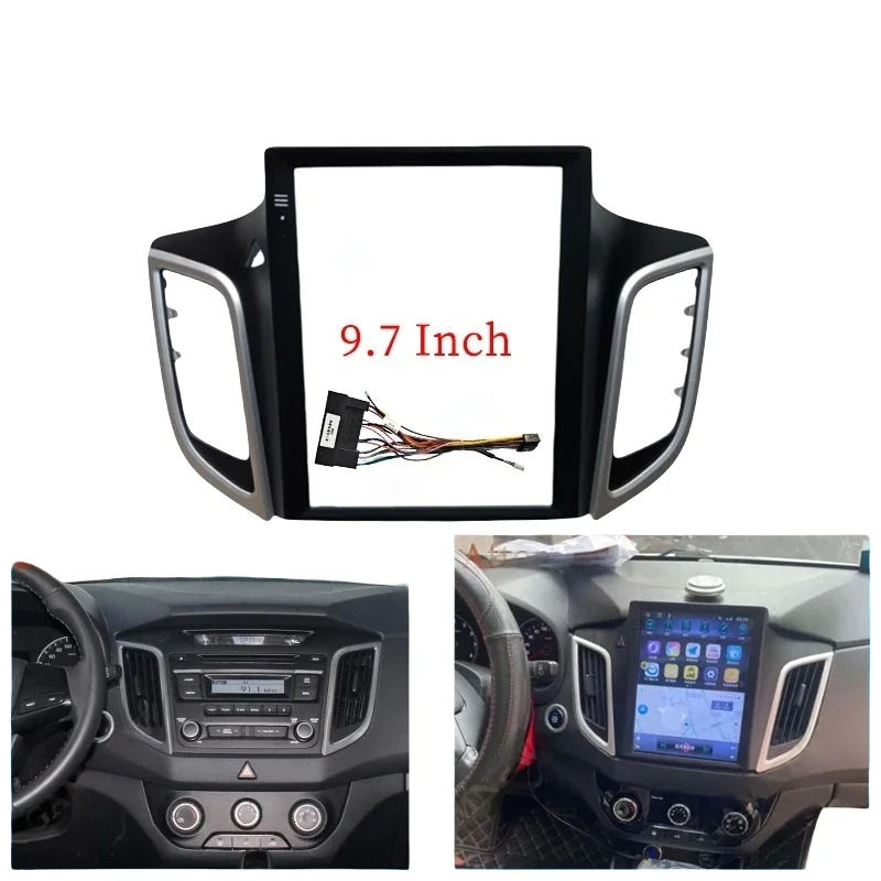 

"Для Hyundai Creta ix25 2014-2016 - 9,7" навигационная стереорамка"