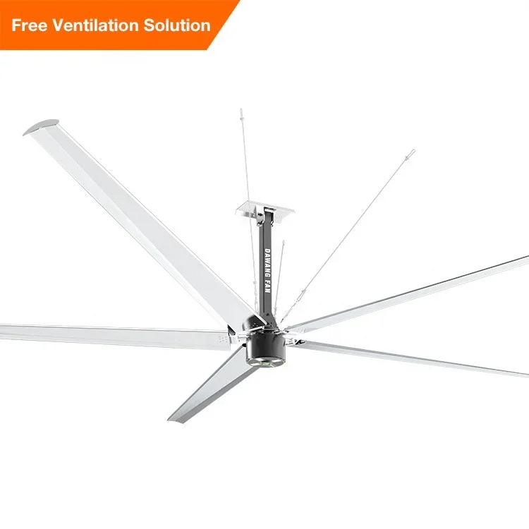 manufacture quality warehouse big ass fan price 7.3m large industrial ceiling fan with pmsm motor hvls 24ft big ceiling fan